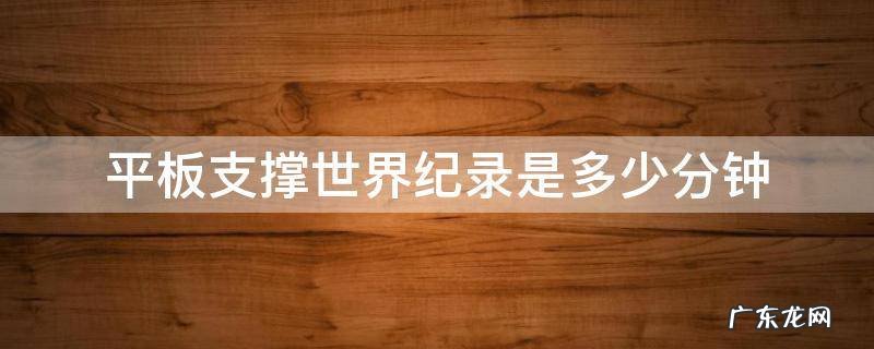 平板支撑史上记录是多少分钟 平板支撑世界纪录是多少分钟