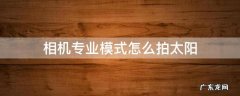 专业模式如何拍太阳 相机专业模式怎么拍太阳