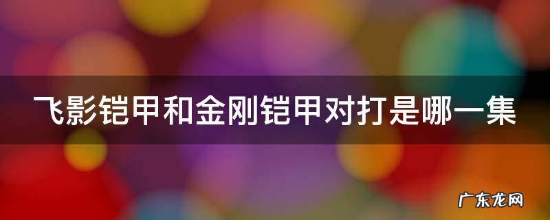 飞影铠甲和金刚铠甲对打是哪一集 飞影铠甲和金刚铠甲对决是哪一集