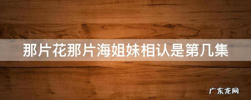那片花那片海三姐妹结局 那片花那片海姐妹相认是第几集