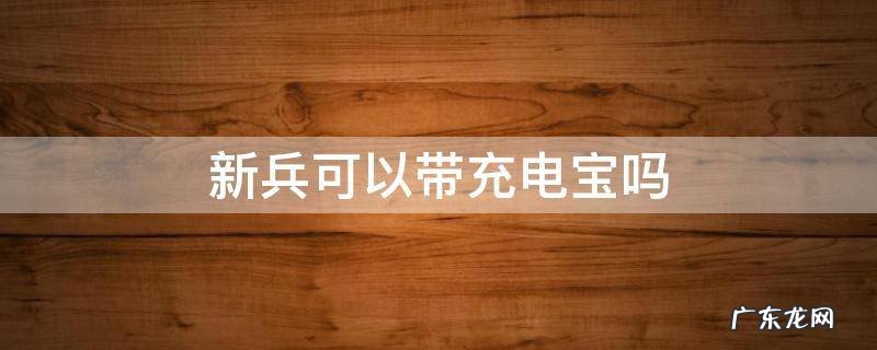 进部队可以带充电宝吗 新兵可以带充电宝吗