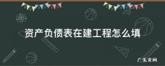 资产负债表的在建工程怎么填 资产负债表在建工程怎么填