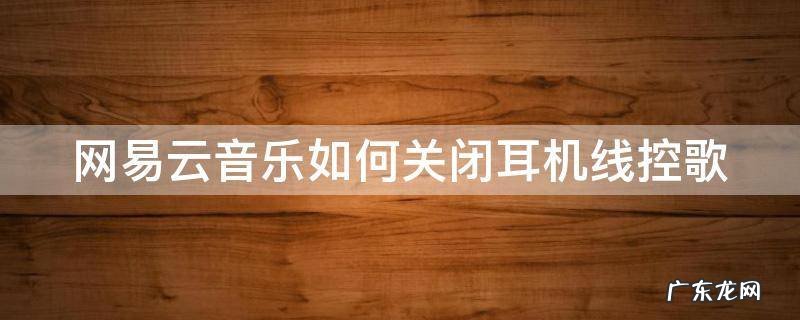 网易云音乐如何关闭耳机线控歌曲播放 网易云音乐如何关闭耳机线控歌