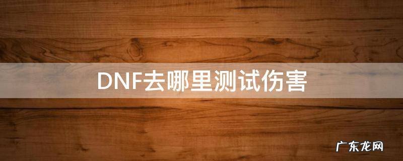 dnf怎么测伤害最准确 DNF去哪里测试伤害