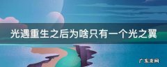 光遇重生之后为啥只有一个光之翼 斗篷没飞行了 光遇重生之后为啥只有一个光之翼