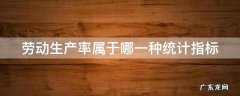劳动生产率属于哪一种统计指标 劳动生产率属于哪一种统计指标的