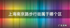 上海南京路步行街属于哪个区 上海南京步行街属于上海哪个区