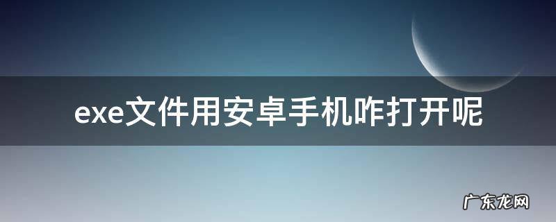 .exe文件用安卓手机咋打开呢 安卓手机如何打开.exe文件下载