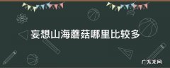 妄想山海什么地方蘑菇多 妄想山海蘑菇哪里比较多