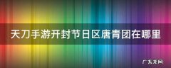 天刀手游开封节日区唐青团在哪里 天刀手游 开封节日区唐青团
