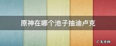 原神在哪个池子抽迪卢克 原神怎么能抽到迪卢克