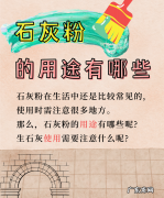 石灰粉可以用来干什么,石灰石粉的用途
