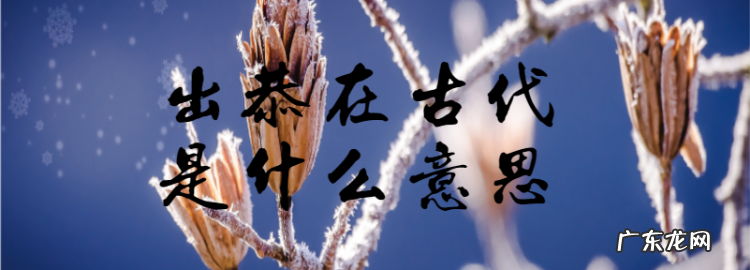 古时候出恭是什么意思,出恭是什么意思 古代为什么把上厕所叫“出恭”