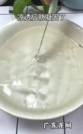 白凉粉不凝固能补救,白凉粉没有凝固可以重新加热煮着吃