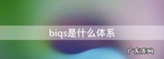 biqs是什么体系,biqs是什么体系30模块
