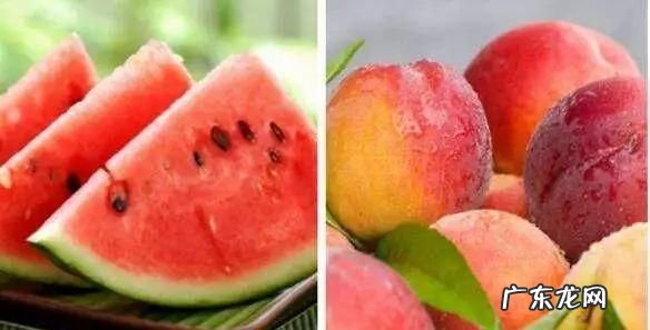 吃西瓜可以吃桃子,桃子和西瓜一起能吃