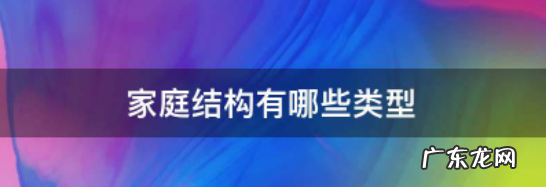 家庭分为哪几种类型,家庭的六种类型对人的影响