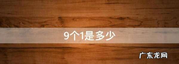 9个是多少,9个是多少天