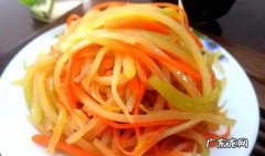 素炒萝卜丝怎么炒好吃,炒胡萝卜丝的好吃做法