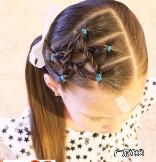 幼儿发型绑扎方法,8一2小女孩发型绑扎方法