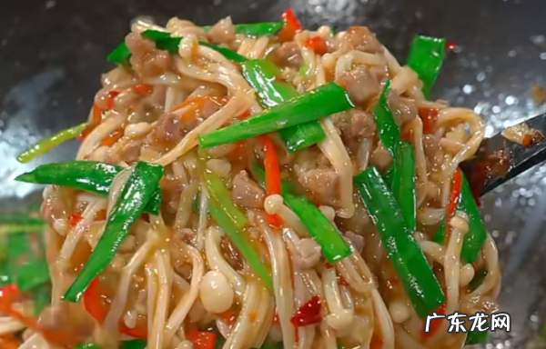 金针菇怎么炒,炒金针菇的家常做法