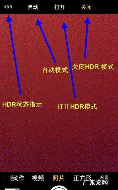高动态闪光灯什么意思,苹果promax相机里的图标是什么意思