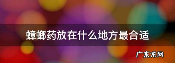 蟑螂药放在什么地方最合适,蟑螂药对人有害