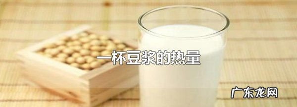 自己打的豆浆热量高吗,一杯豆浆的热量