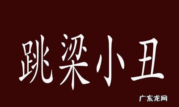 一个跳梁小丑什么意思,跳梁小丑是什么意思