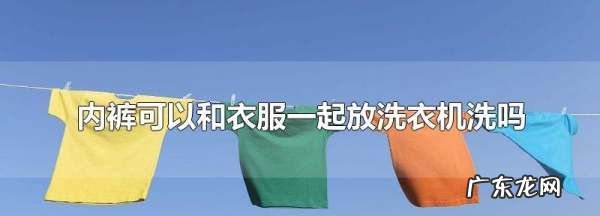 内裤不能和衣服一块放洗衣机洗吗,内裤能和其他衣服一起用洗衣机
