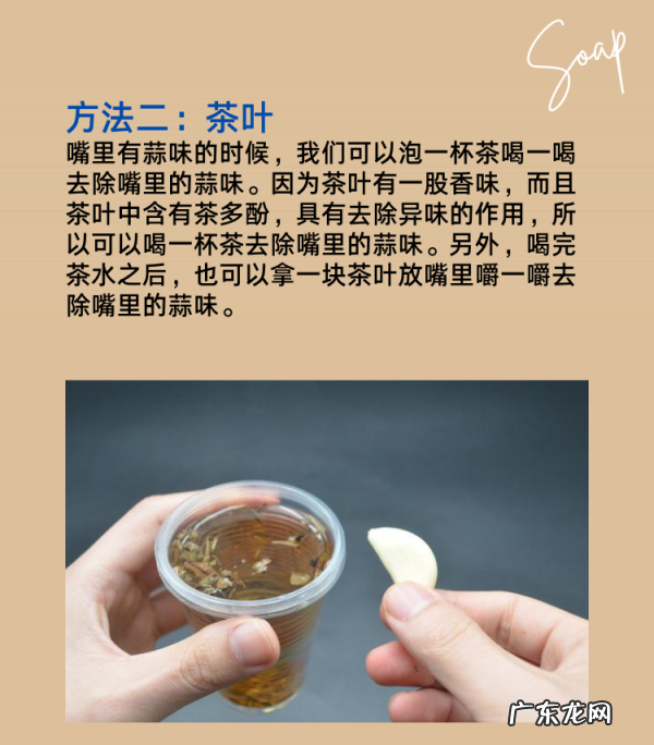 怎么样去除嘴巴里的蒜味,怎么去除嘴巴里的蒜味儿