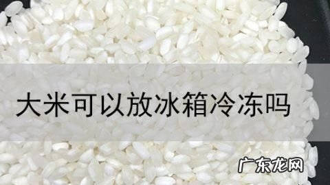 大米可以放冰箱冷冻,大米能长期冷冻储藏