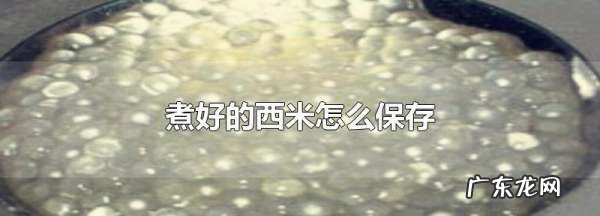 煮好的西米怎么保存几天,煮熟的西米冰箱保存能存放多久