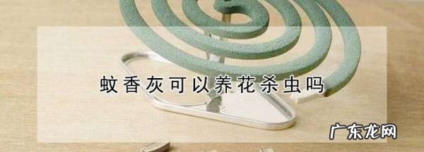 蚊香灰放在花盆里有什么作用,蚊香灰可以养花杀虫