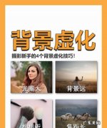 如何将背景虚化,摄影背景虚化的几种方式