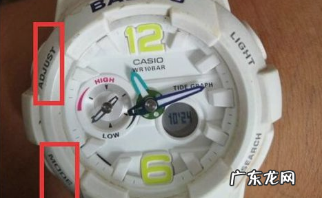 卡西欧手表怎么调时间指针一致,谁知道卡西欧的这款表如何调指针我手表上的指针时间和电子示数现在都不...