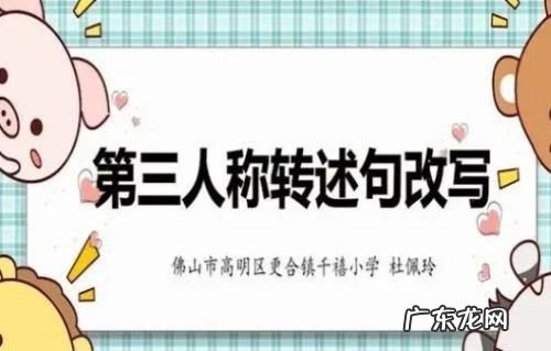 第三人称转述句怎么改,转述句第三人称改成什么