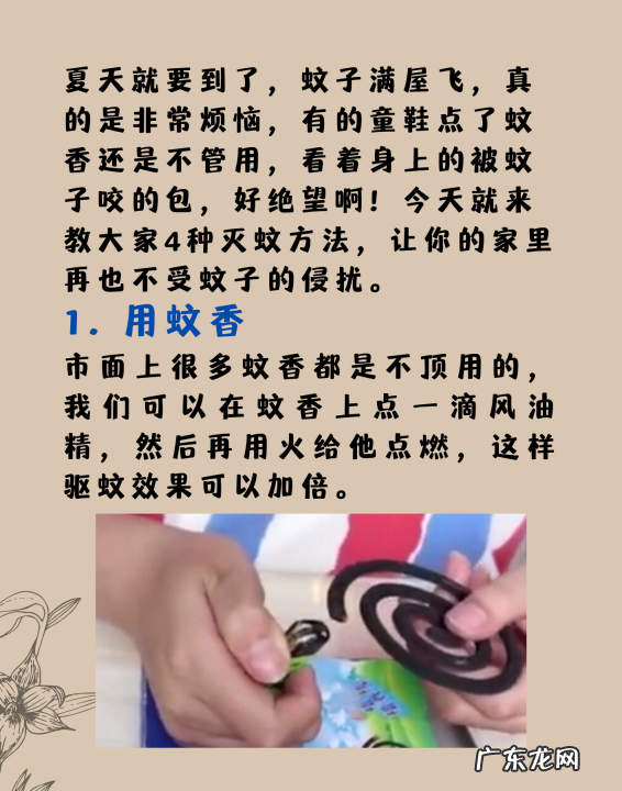 家里如何灭蚊,灭蚊方法