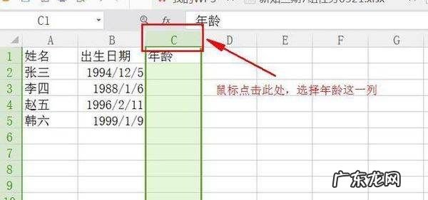 excel虚岁怎么算,用excel怎样计算年龄