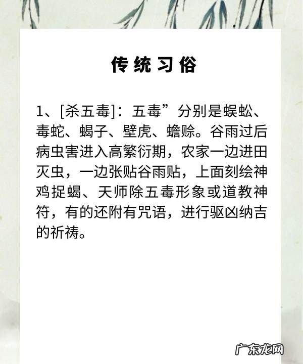 中医里关于谷雨节气的说法,谷雨节气的由来及养生方法是什么
