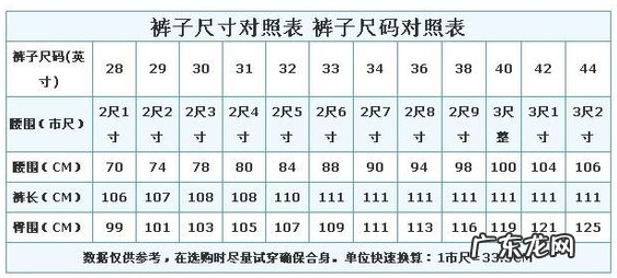 27的腰围是什么码,裤子27是多大尺码