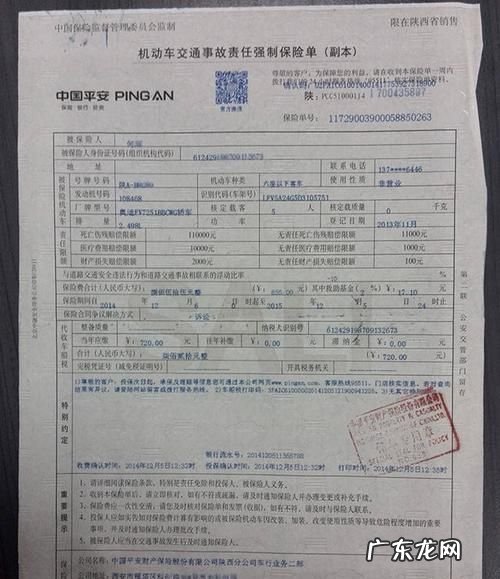 交强险凭证是什么,交通事故强制险保单是什么样的