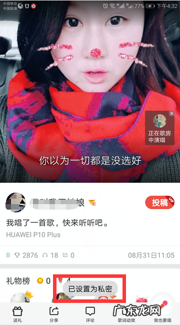 全民k歌私密分享作品什么意思,全民K歌的作品秘密发布是什么意思