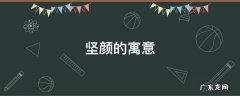 坚颜的寓意