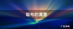 聪布的寓意 布布有什么寓意