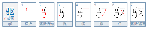 驱赶的驱是什么意思,驱赶的驱的意思