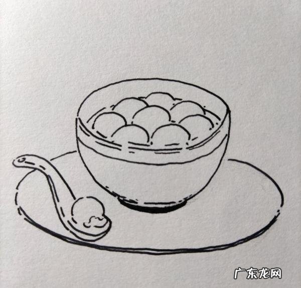 元宵节汤圆怎么画,元宵节汤圆画法