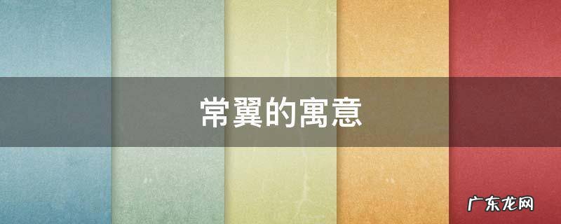 常翼的寓意 长翼是什么意思