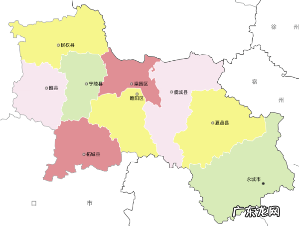 商丘下辖几个县市区,商丘八县一市有那些县城