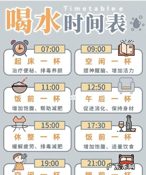 喝水的最佳时间,一天中喝水的黄金时间
